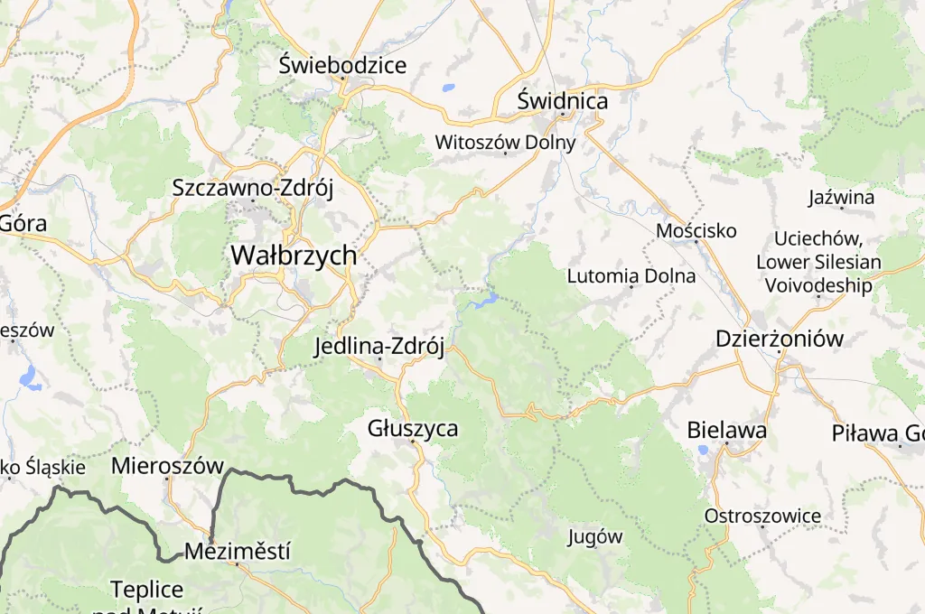 Zagórze Śląskie Area Map Zagórze Śląskie Area Map