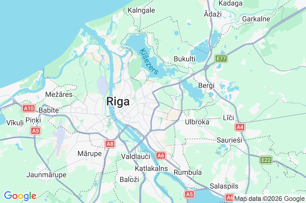 Raunas iela Area Map