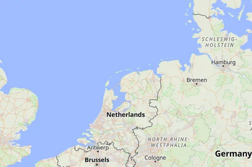Map of Frisia