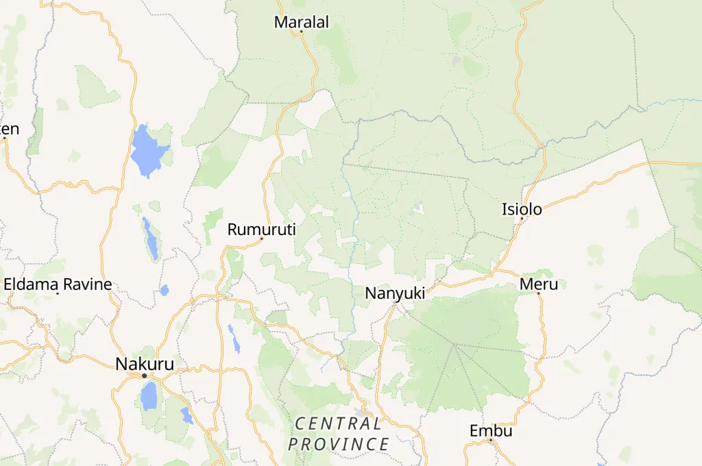 Mpala Research Centre Area Map