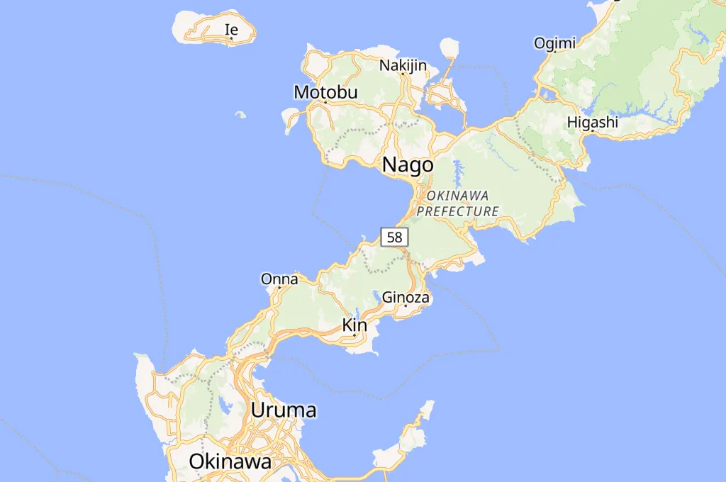 Busena Beach Area Map