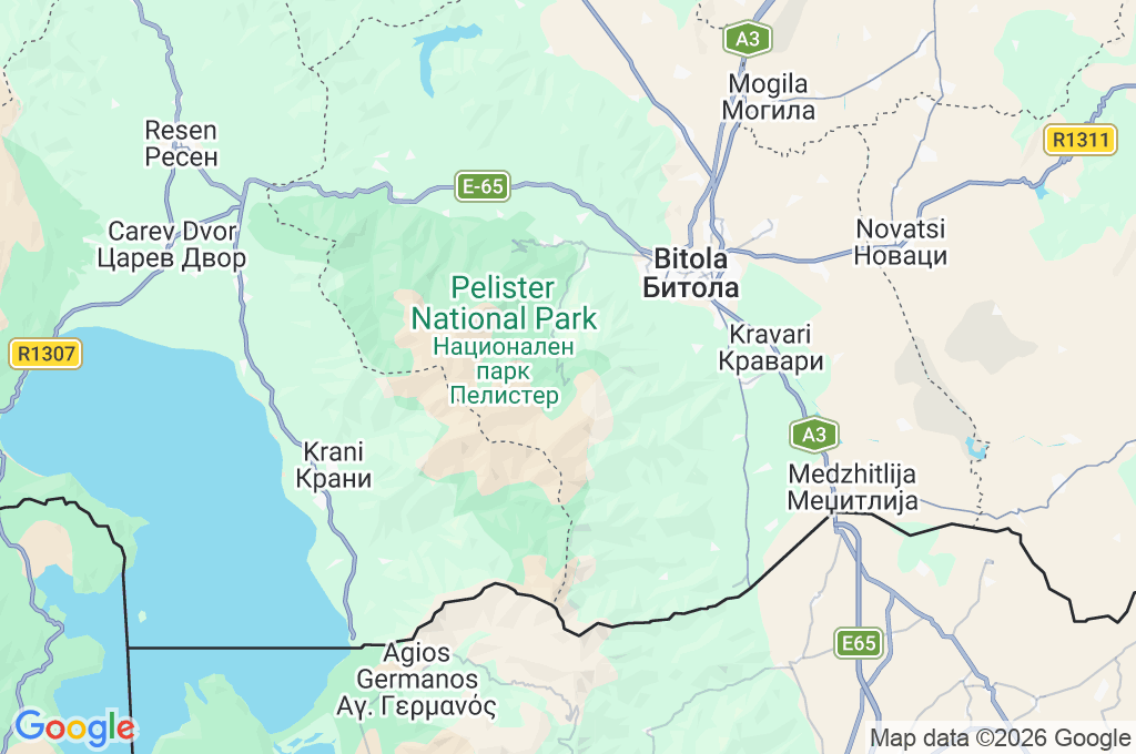 Nižepole Area Map
