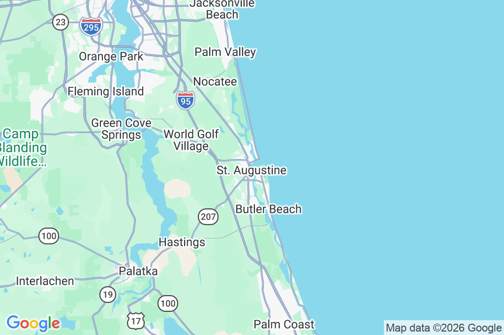 Castillo de San Marcos Area Map