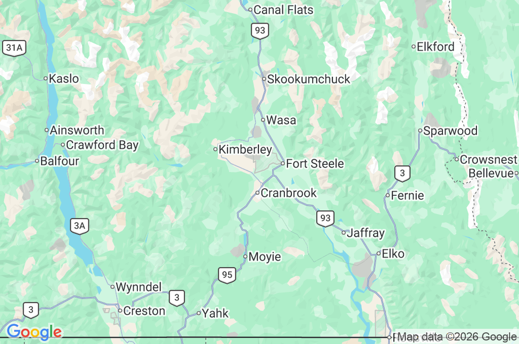 St. Eugene Golf Resort & Casino Area Map