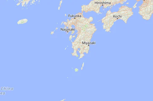 Map of Kagoshima Prefecture