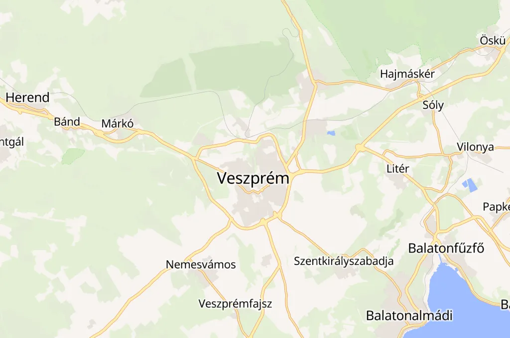 Veszprém Area Map