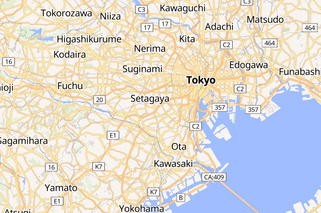 Showa Women's University Area Map Showa Women's University Area Map