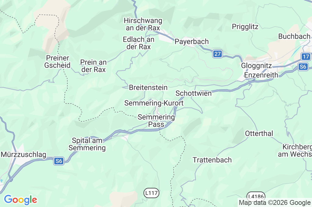 Semmering Area Map Semmering Area Map