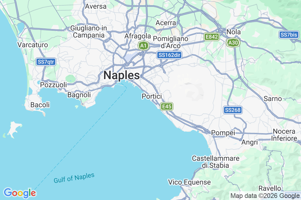 Gulf of Naples Panorama Area Map