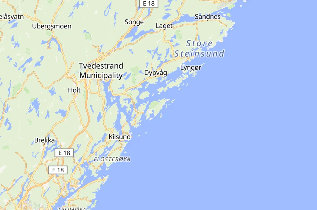 Vestegårdkilen Area Map Vestegårdkilen Area Map