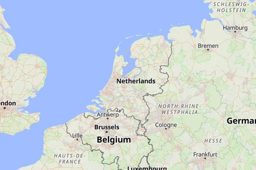 Map of Netherlands