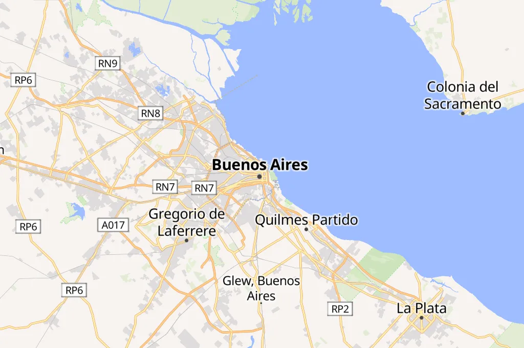 Buenos Aires Area Map Buenos Aires Area Map
