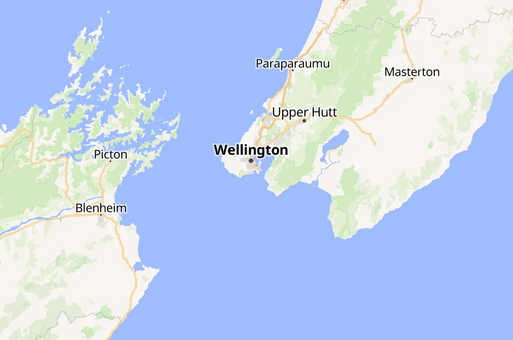 Wellington International Airport Area Map Wellington International Airport Area Map