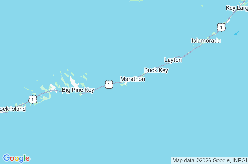 Boot Key Harbor Area Map