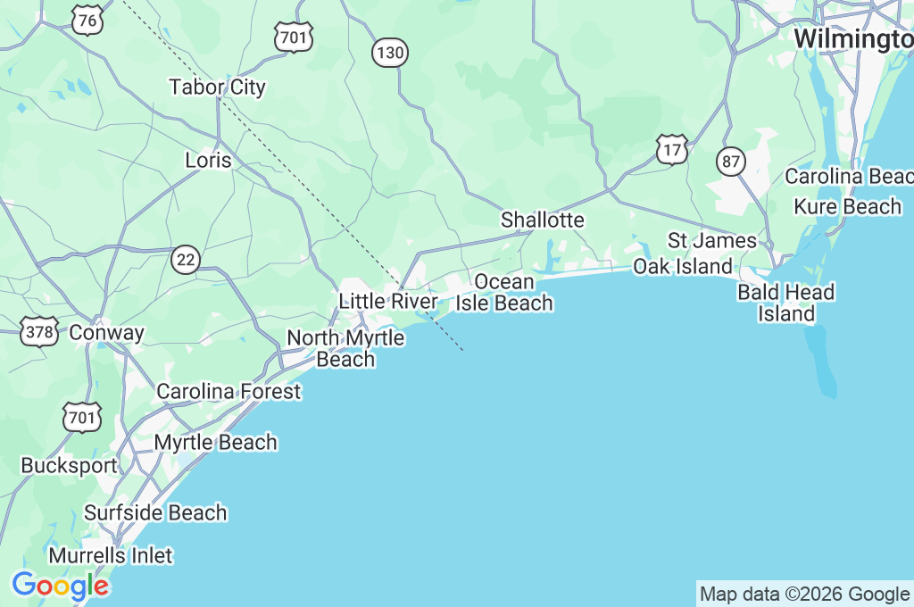 Sunset Beach Area Map Sunset Beach Area Map