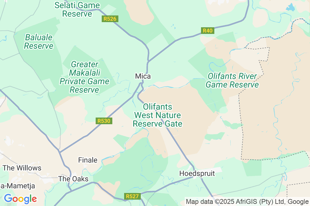 Rosie's Pan Area Map
