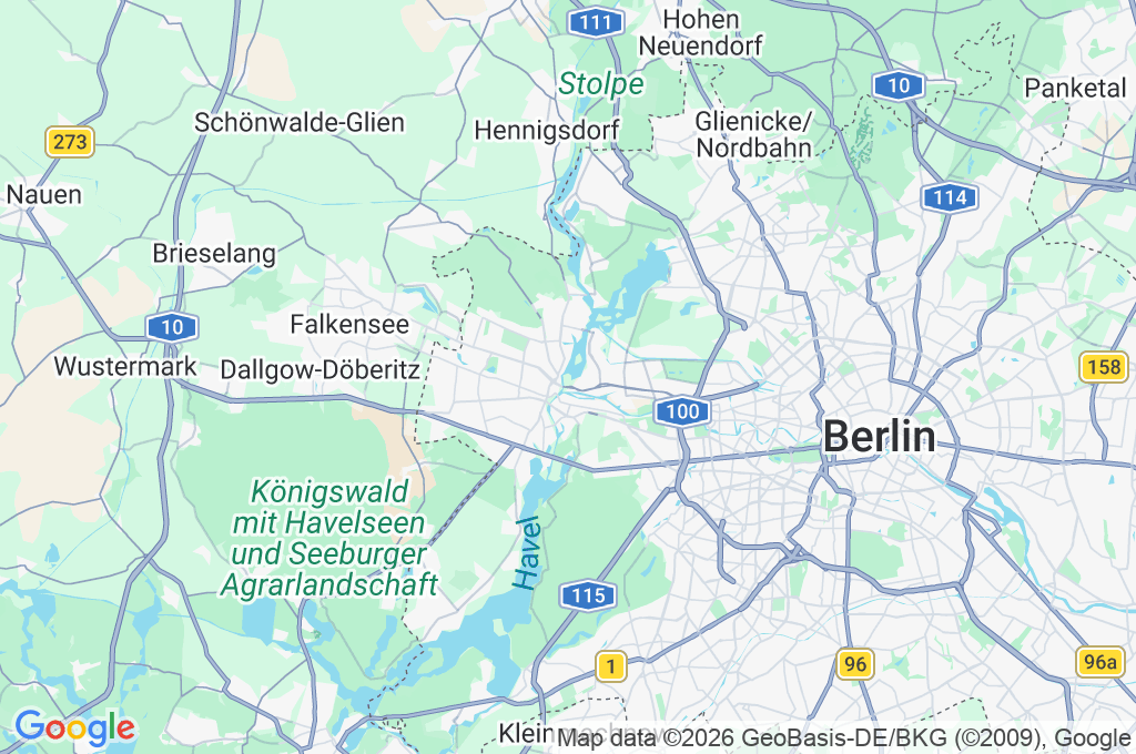 Spandau Area Map