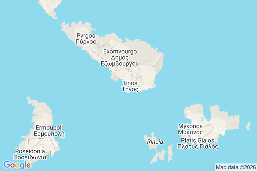 Tinos Port Area Map