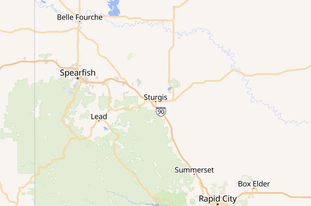 Sturgis Area Map Sturgis Area Map