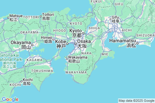Map of Kansai Region