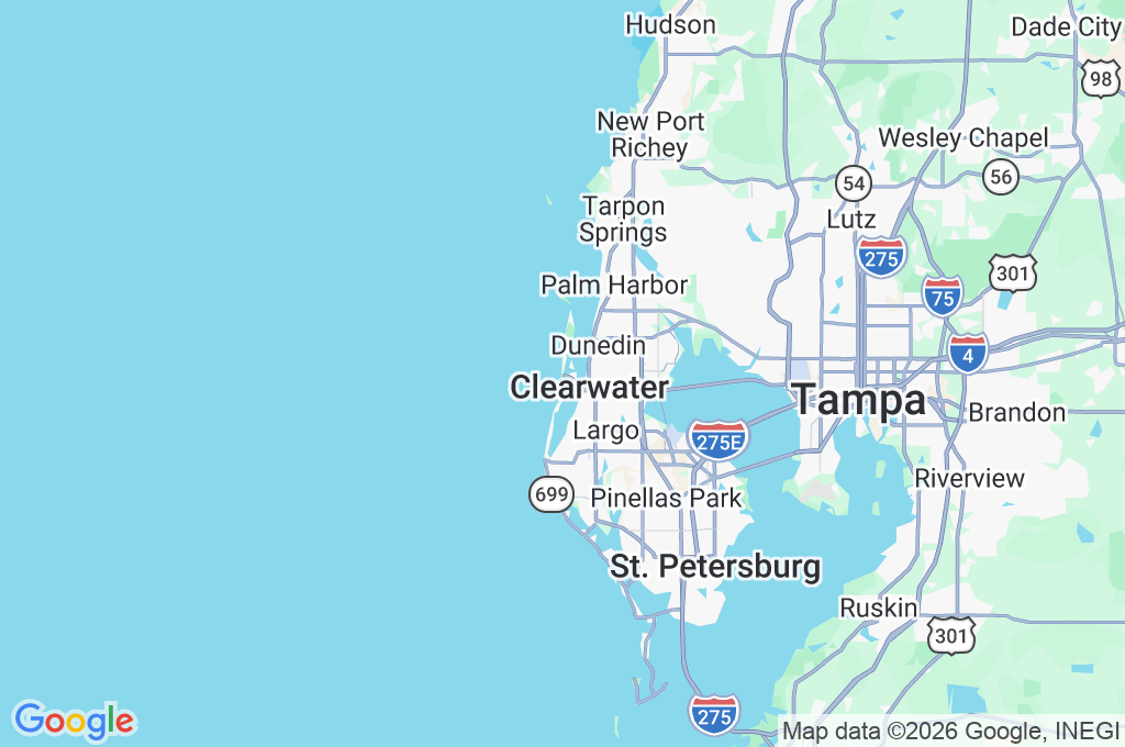 Clearwater Beach Area Map Clearwater Beach Area Map