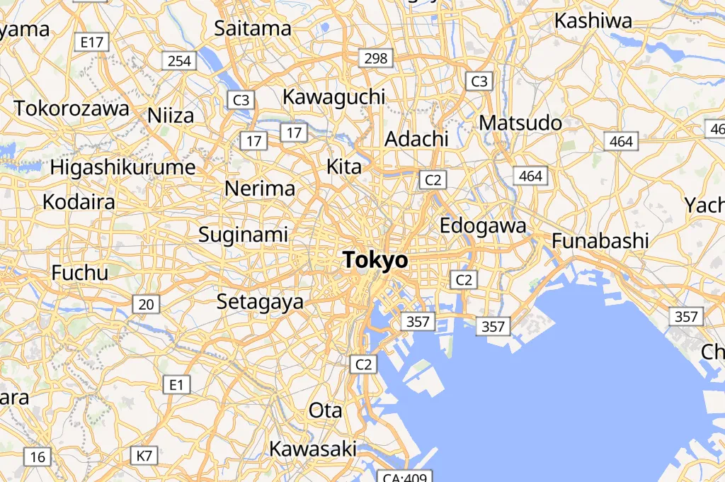 Tokyo Dome City Area Map