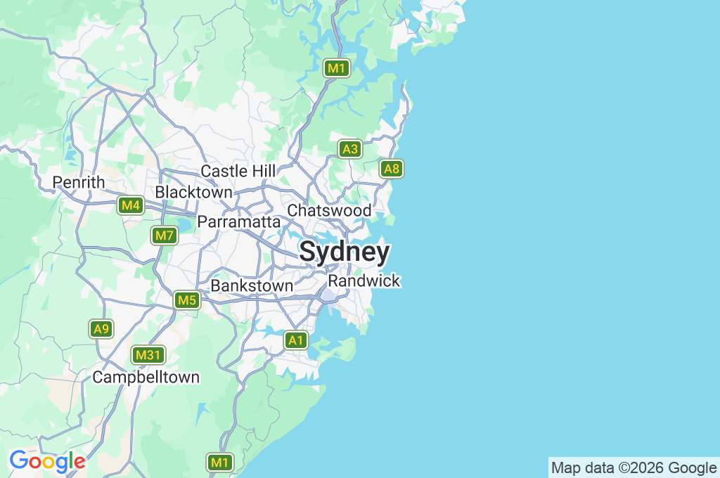 Sydney Harbour Area Map