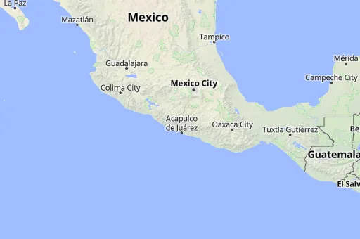 Map of Guerrero