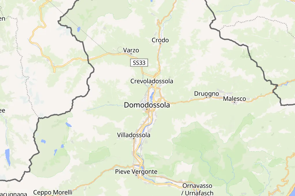 Ossola Outdoor Center Area Map