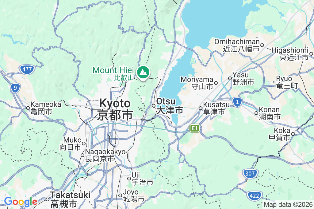 Lake Biwa Area Map Lake Biwa Area Map