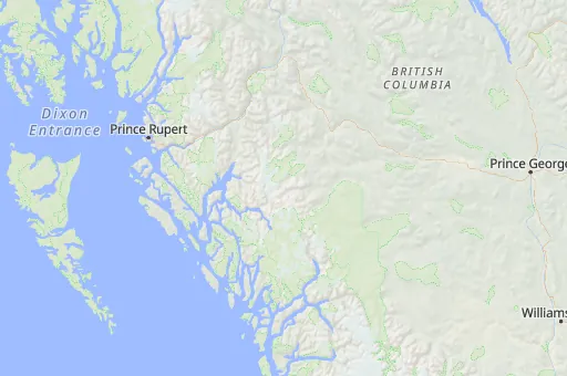 Map of British Columbia