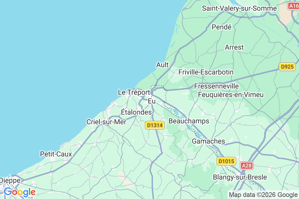Château d'Eu Area Map