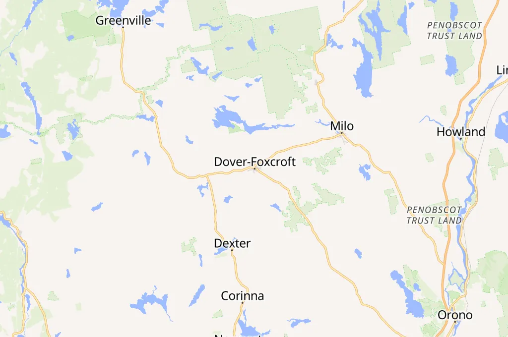 Dover-Foxcroft Area Map Dover-Foxcroft Area Map
