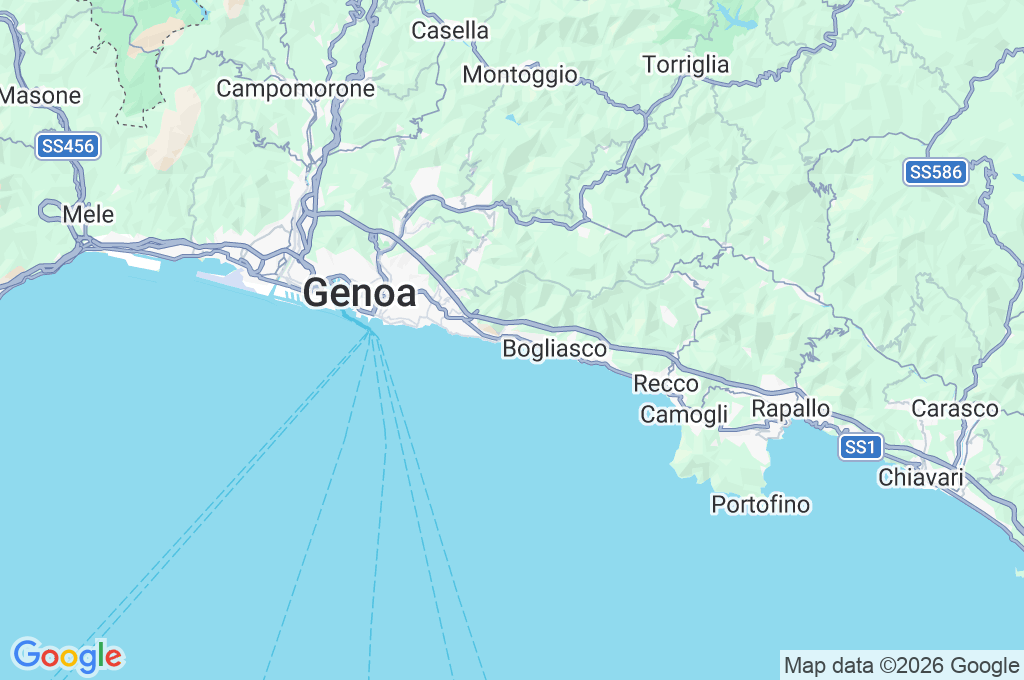 Nervi Area Map