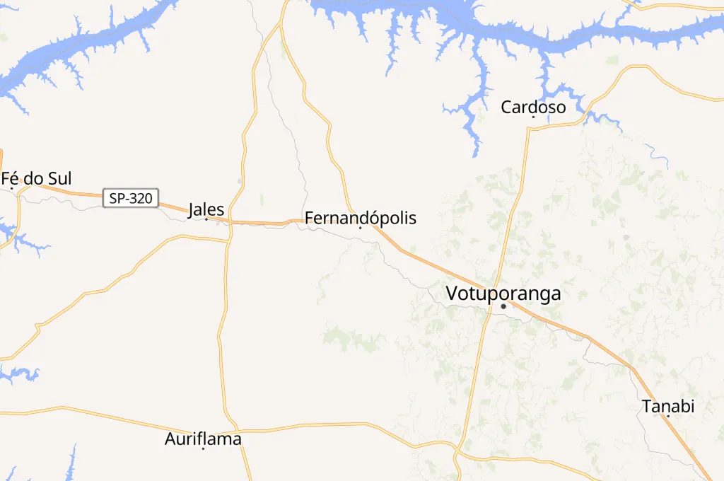 Museu de Paleontologia de Fernandópolis Area Map