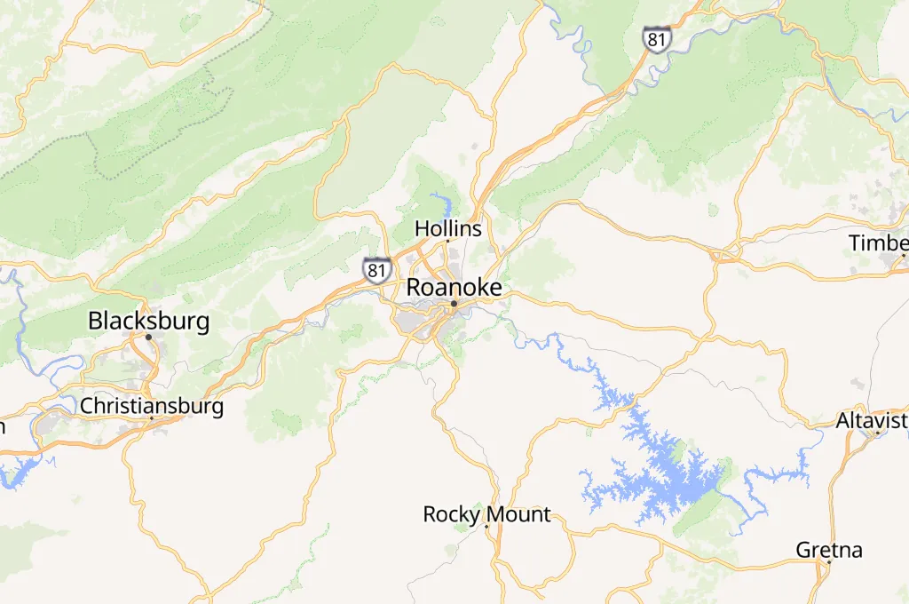 Roanoke Amtrak Station Area Map Roanoke Amtrak Station Area Map