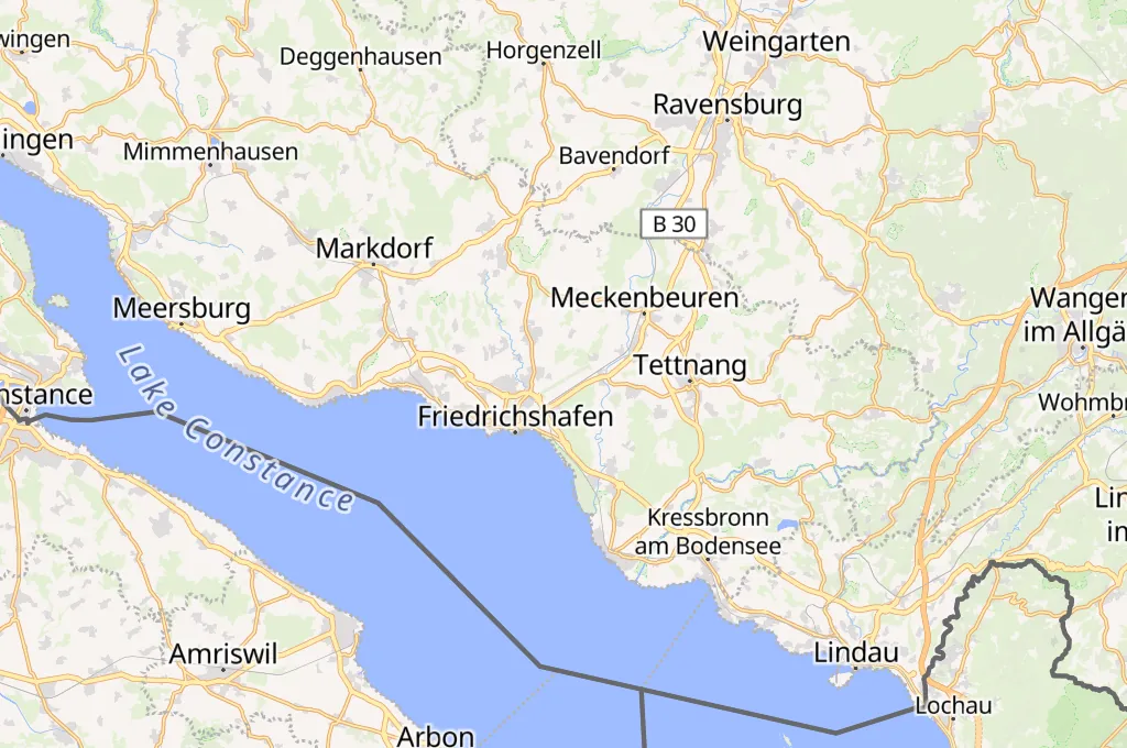 Friedrichshafen Area Map Friedrichshafen Area Map