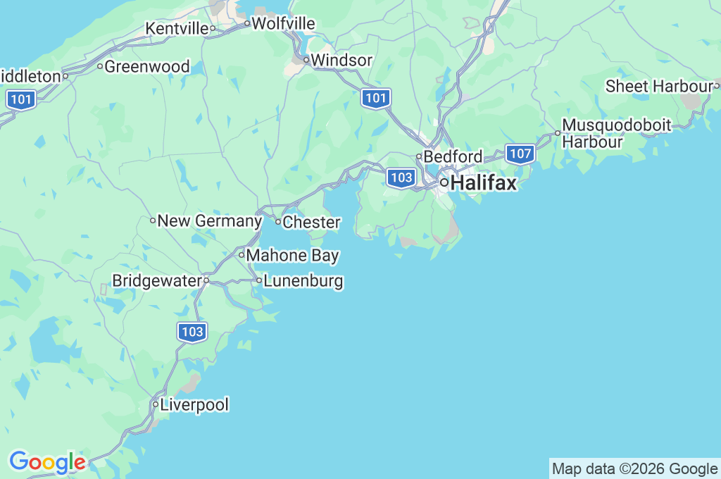 Peggy's Cove Area Map