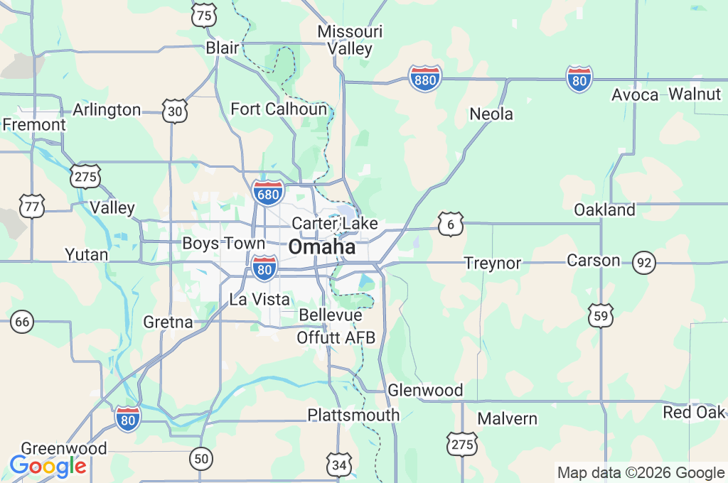 Council Bluffs Area Map Council Bluffs Area Map