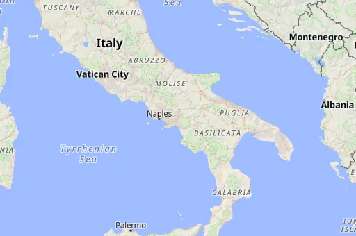 Map of Campania