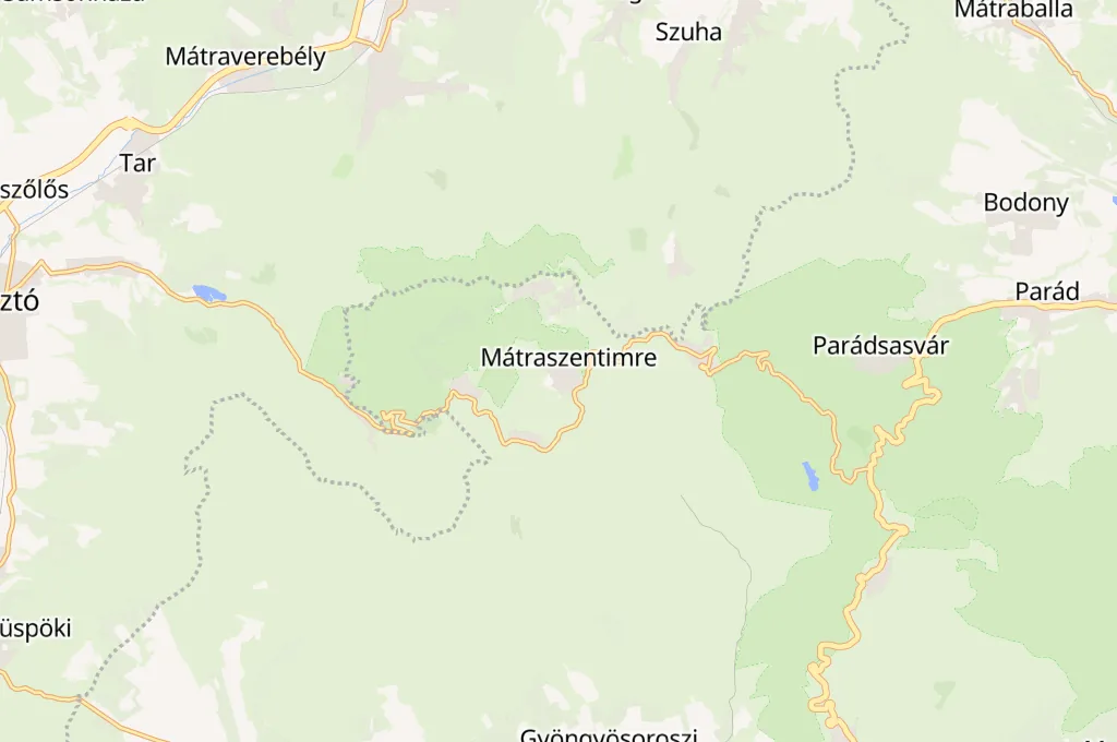 Mátraszentimre Area Map Mátraszentimre Area Map