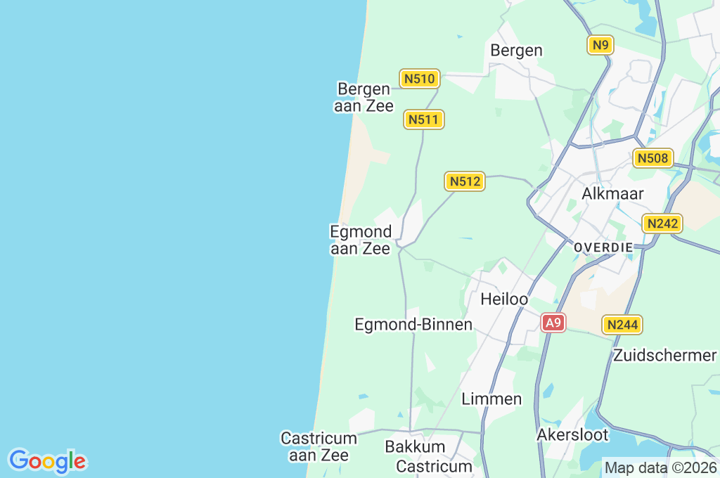 Egmond aan Zee Area Map Egmond aan Zee Area Map
