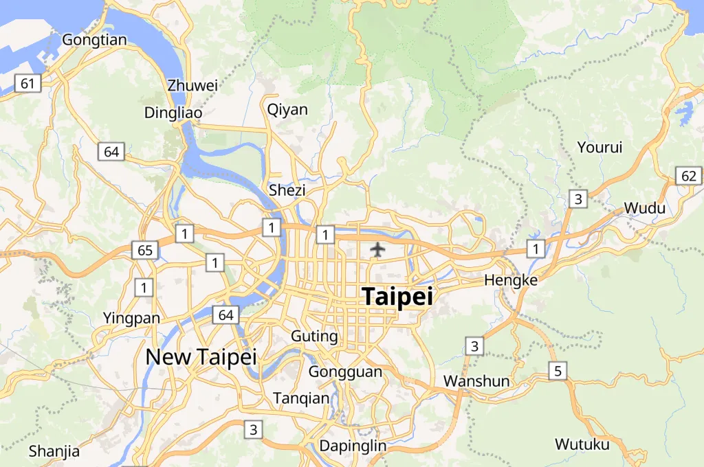 Dajia Riverside Park Area Map Dajia Riverside Park Area Map