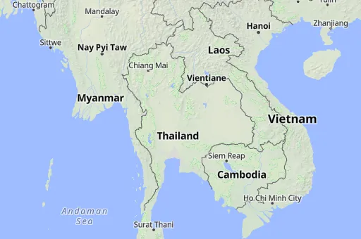 Map of Thailand