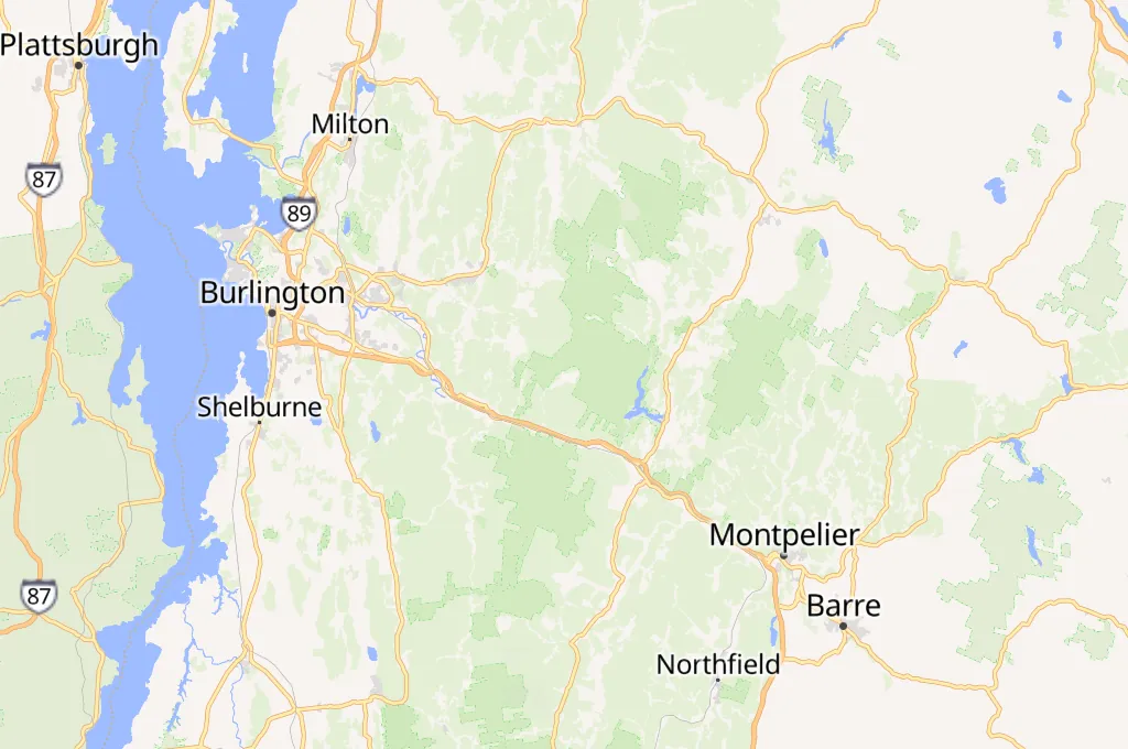Bolton Valley Area Map