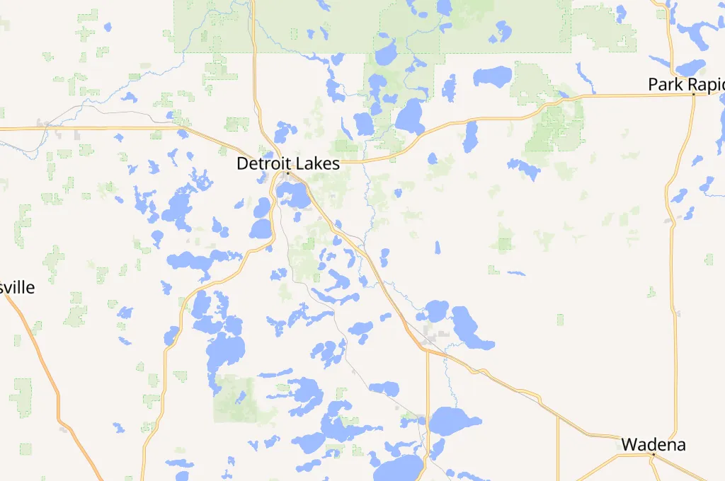 Frazee Area Map Frazee Area Map