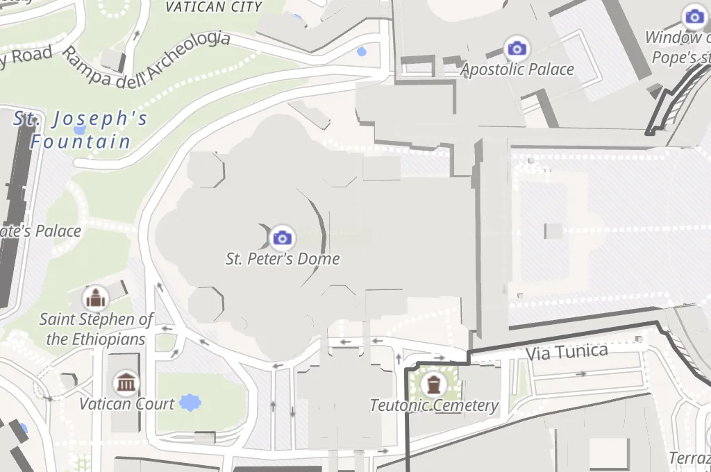 St. Peter's Basilica Area Map
