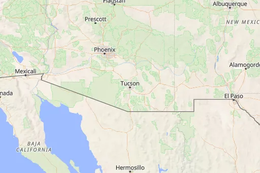 Map of Pima County