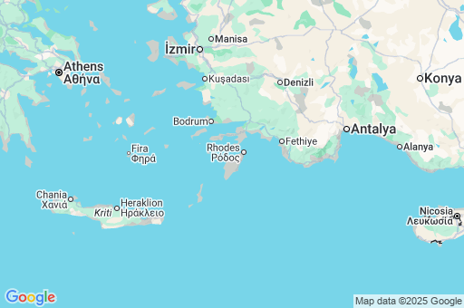 Map of South Aegean