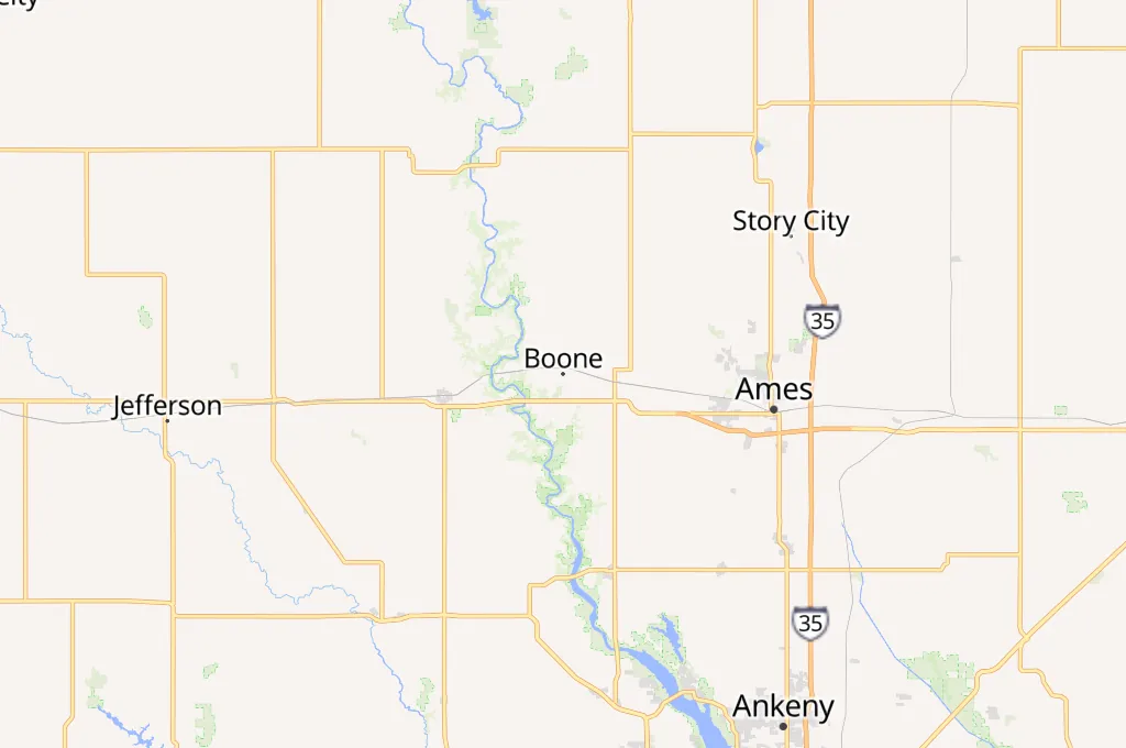Boone Area Map